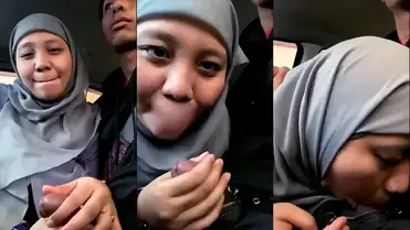 Bokep Jilbab Ajirah Puspa Isap Kontol Di Mobil